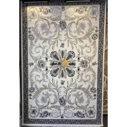 سجاد تركي الفاخر نقش فرنسي 34202A لون كريم مقاس 80*150