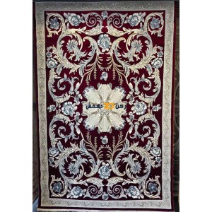 Luxury Turkish rug French pattern 34202A sky red color size 300*400
