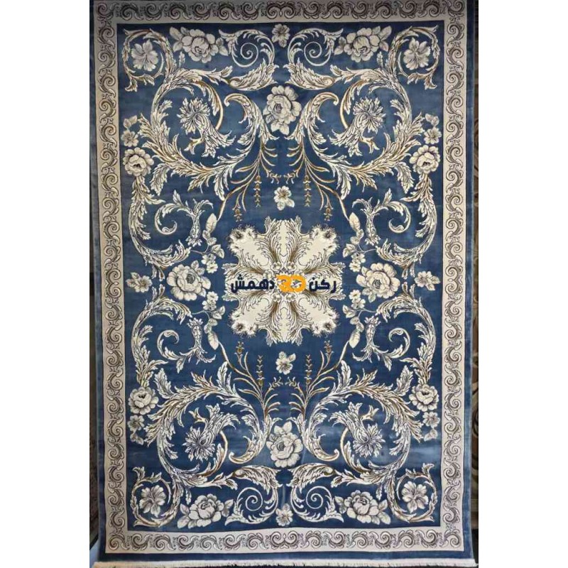 Luxury Turkish rug French pattern 34202A sky blue color size 300*400