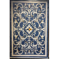 سجاد تركي الفاخر نقش فرنسي 40642A لون سماوي مقاس 80*150