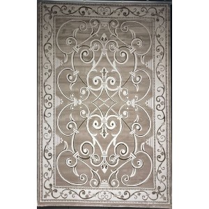 Turkish Antep rug 8487A Dark beige size 400*500