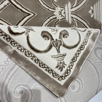 سجاد تركي عنتاب 8487A بيج غامق مقاس 50*80