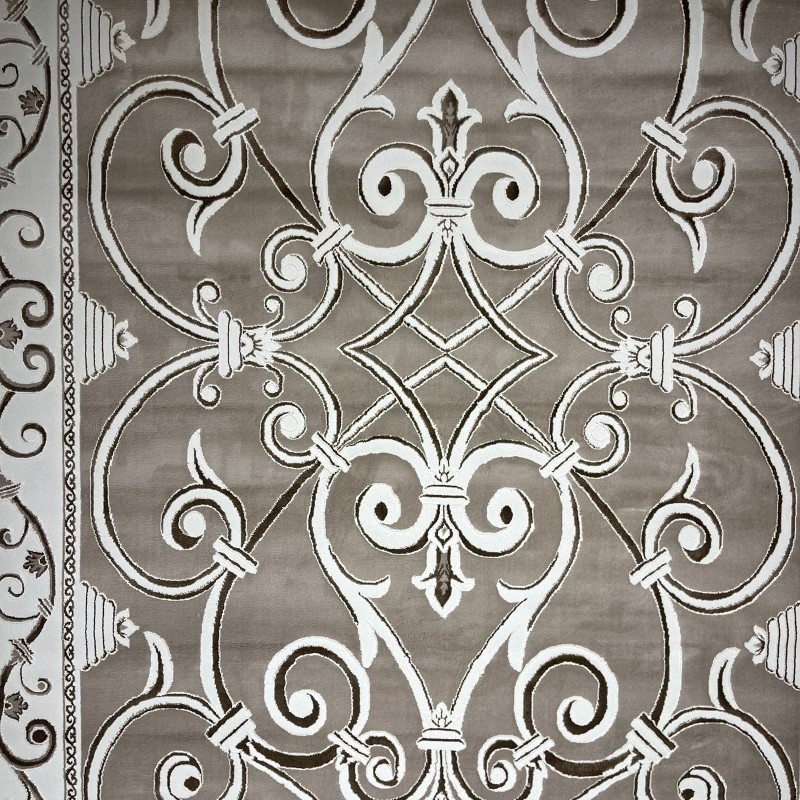 سجاد تركي عنتاب 8487A بيج غامق مقاس 50*80