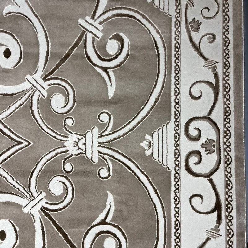 سجاد تركي عنتاب 8487A بيج غامق مقاس 50*80