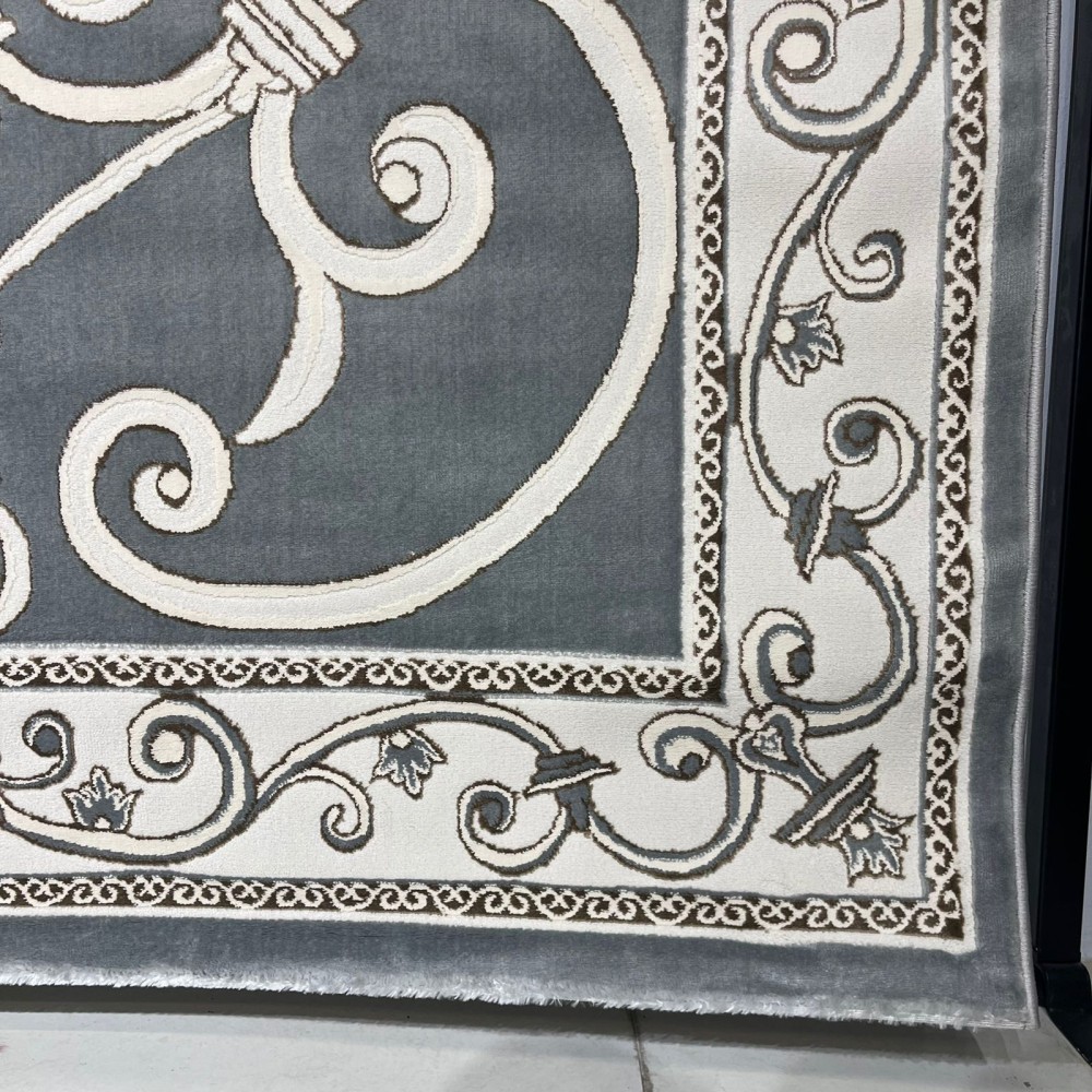 سجاد تركي عنتاب 8487A رصاصي مقاس 50*80