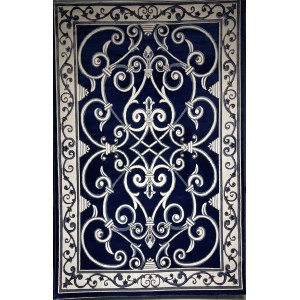 Turkish Antep rug 8487A NAVY size 50*80