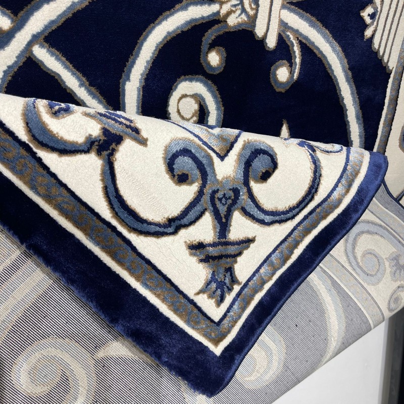 Turkish Antep rug 8487A NAVY size 50*80