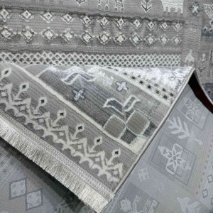 سجاد تركي ارموني 8358A رصاصي فاتح مقاس 150*220