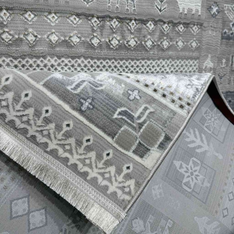 سجاد تركي ارموني 8358A رصاصي فاتح مقاس 150*220