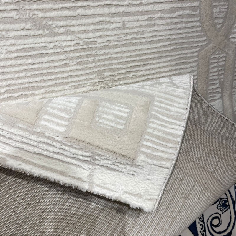 سجاد تركي اطار برواز 9224A بيج مقاس 300*400