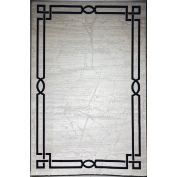 سجاد تركي اطار برواز 9224A اسود مقاس 150*220