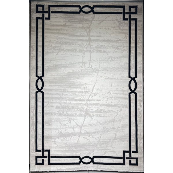 سجاد تركي اطار برواز 9224A اسود مقاس 100*300