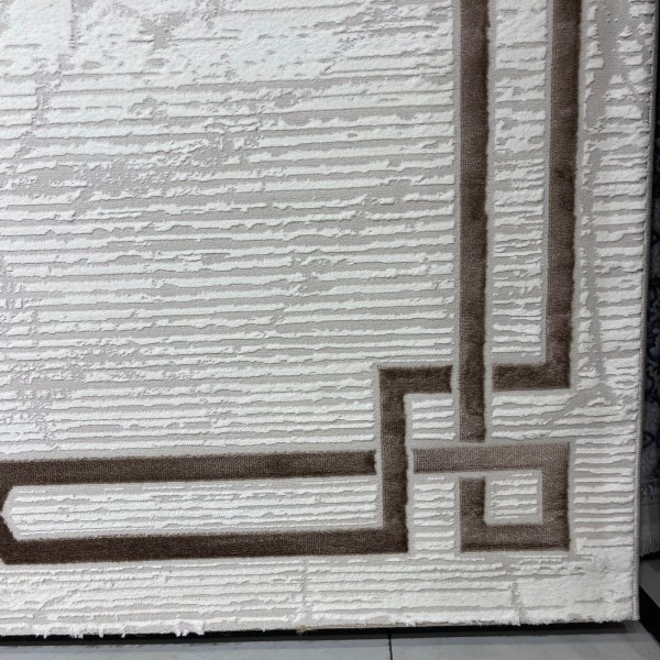 سجاد تركي اطار برواز 9224A بني مقاس 150*220