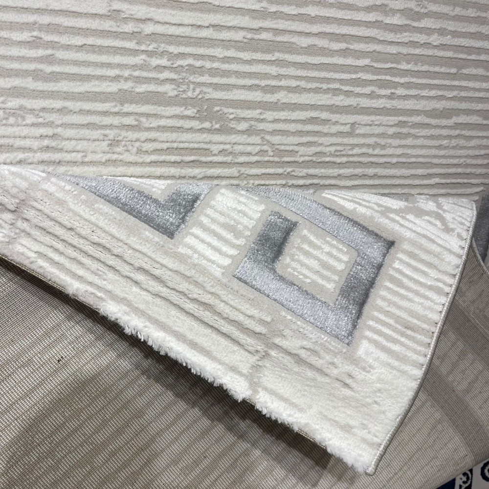 سجاد تركي اطار برواز 9224A رصاصي مقاس 150*220