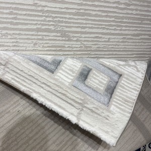 سجاد تركي اطار برواز 9224A رصاصي مقاس 150*220