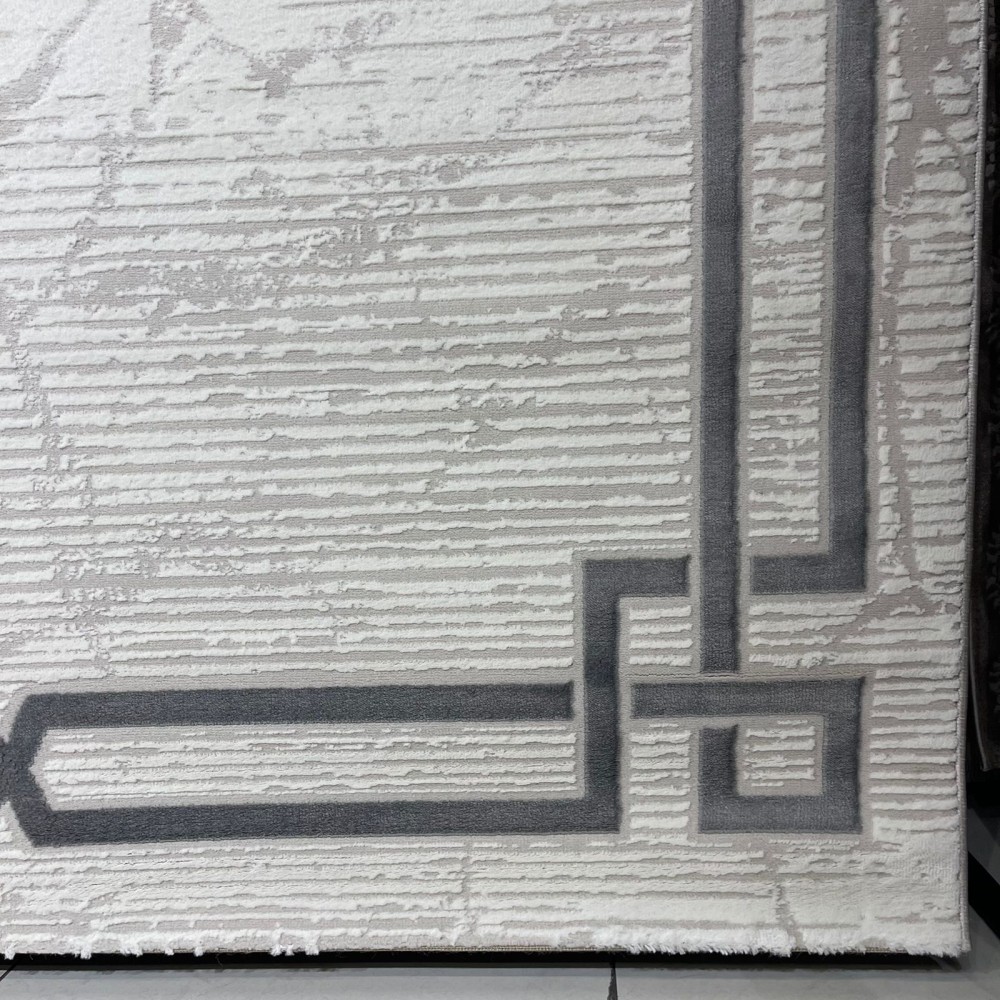 سجاد تركي اطار برواز 9224A رصاصي مقاس 150*220