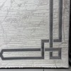 سجاد تركي اطار برواز 9224A رصاصي مقاس 200*300
