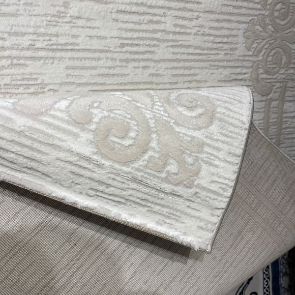 سجاد تركي اطار برواز 9185A بيج مقاس 200*300