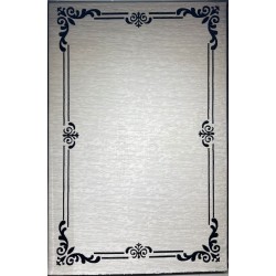 سجاد تركي اطار برواز 9185A اسود مقاس 100*300