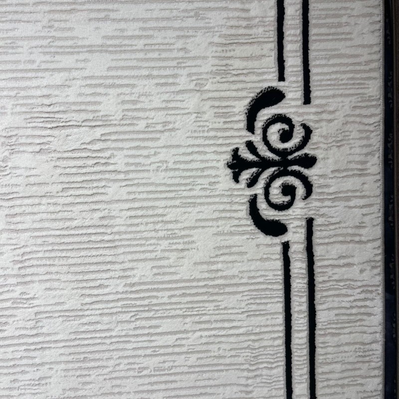 سجاد تركي اطار برواز 9185A اسود مقاس 150*220