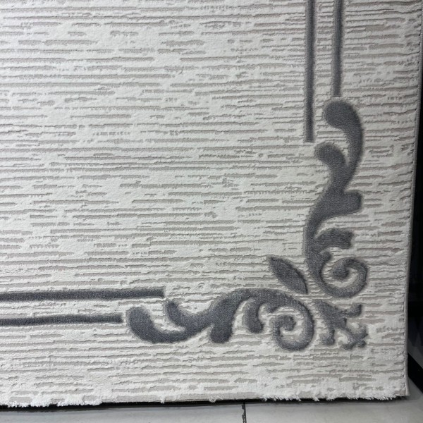 سجاد تركي اطار برواز 9185A رصاصي مقاس 250*350