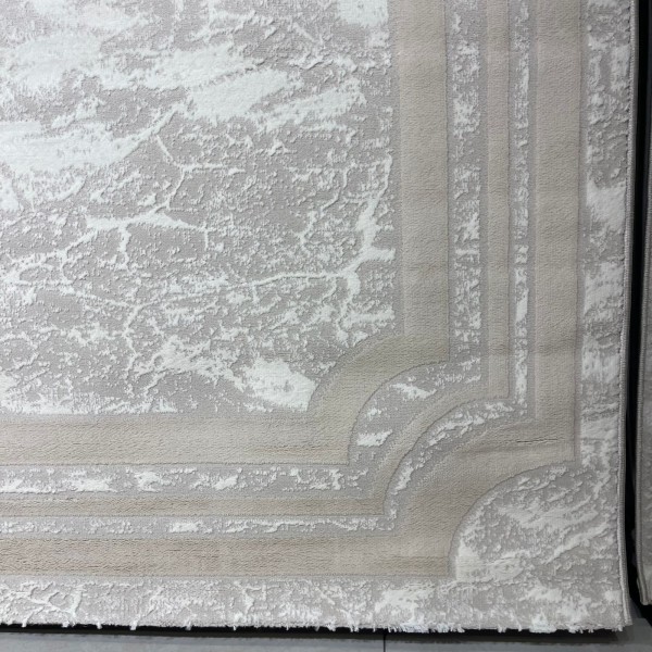سجاد تركي اطار برواز 9225A بيج مقاس 250*350