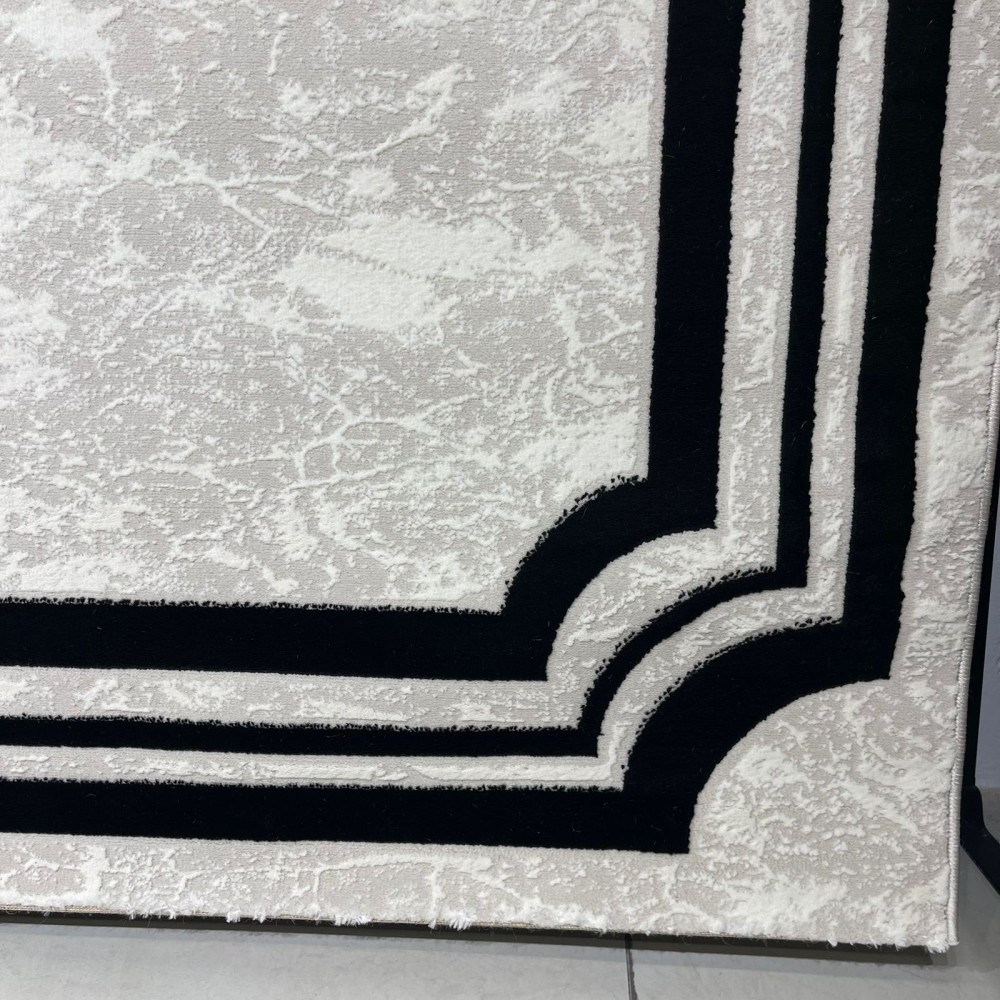 سجاد تركي اطار برواز 9225A اسود مقاس 100*300 سجاد تركي اطار برواز 9225A اسود مقاس 100*300