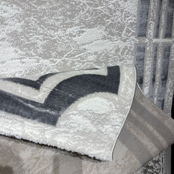 سجاد تركي اطار برواز 9225A رصاصي مقاس 200*300