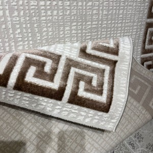 Turkish rug barwaz frame 9228A BROWN size 200*300