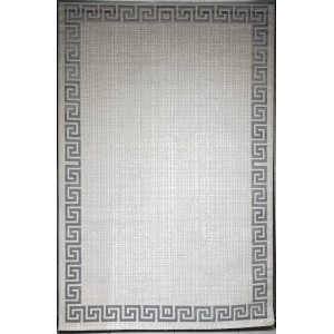 Turkish rug barwaz frame 9228A gray size 150*220