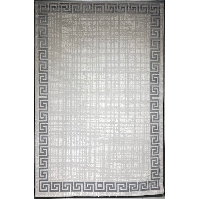 سجاد تركي اطار برواز 9228A رصاصي مقاس 150*220
