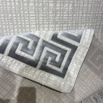 سجاد تركي اطار برواز 9228A رصاصي مقاس 150*220