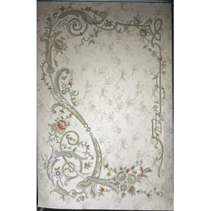 Turkish rug Berna 9572A green size 50*80