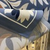 سجاد برلنت تركي نقش كوري 9938A سماوي كريم - مقاس 250*350 سم حفل السجادة
