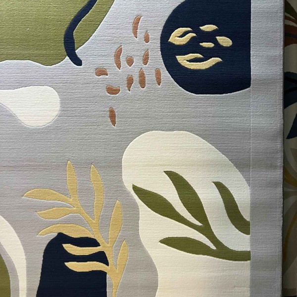 BRILLIANT Turkish Rug Korean 9988A SILVER CREAM - 300x400 cm Large Majlis Carpet