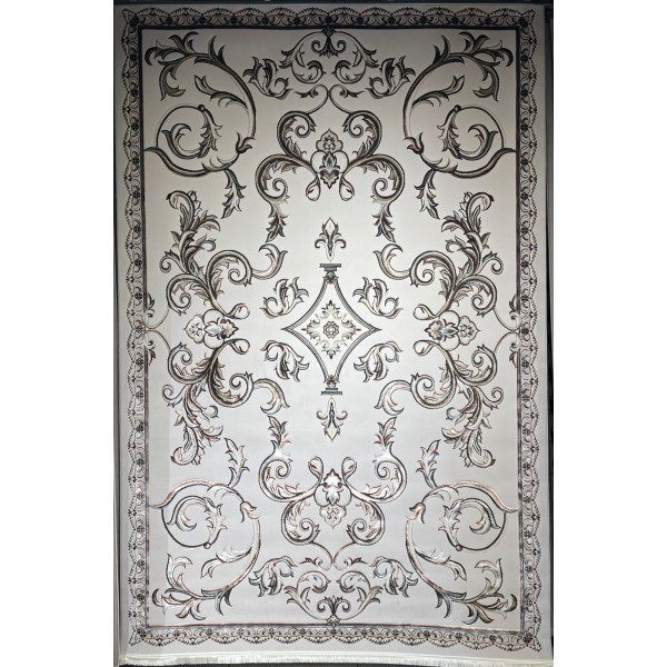 Turkish carpet Elaf 9104A cream poly size 100*300