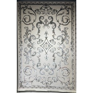 Turkish carpet Elaf 9104A dark blue size 100*300