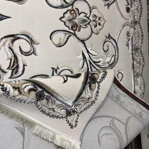 Turkish carpet Elaf 9104A gray size 50*80