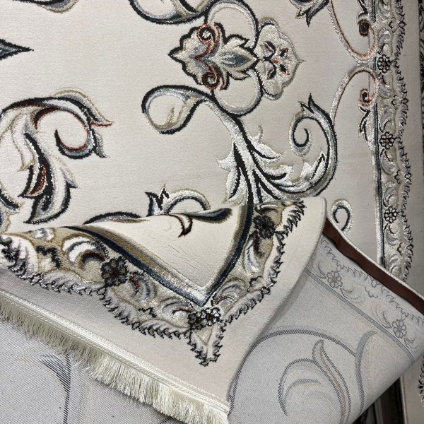 سجاد تركي ايلاف 9104A رصاصي مقاس 50*80