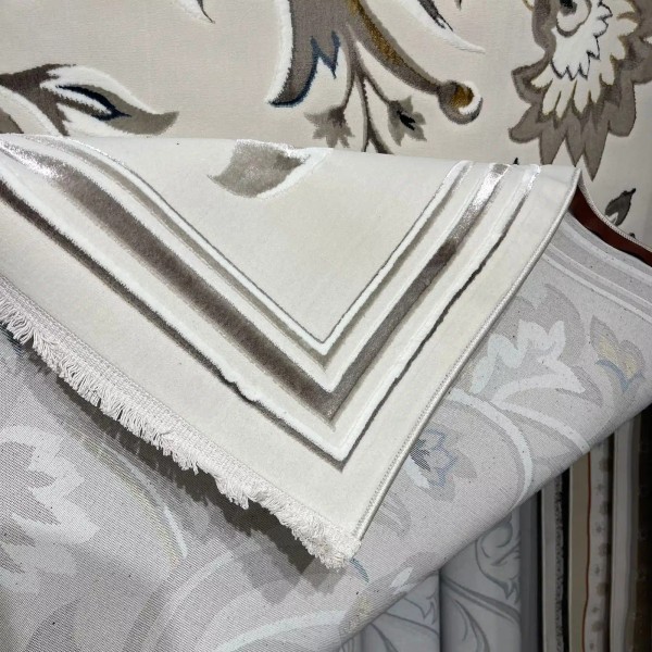 سجاد تركي هيلتون 9804A بيج مقاس  100*300