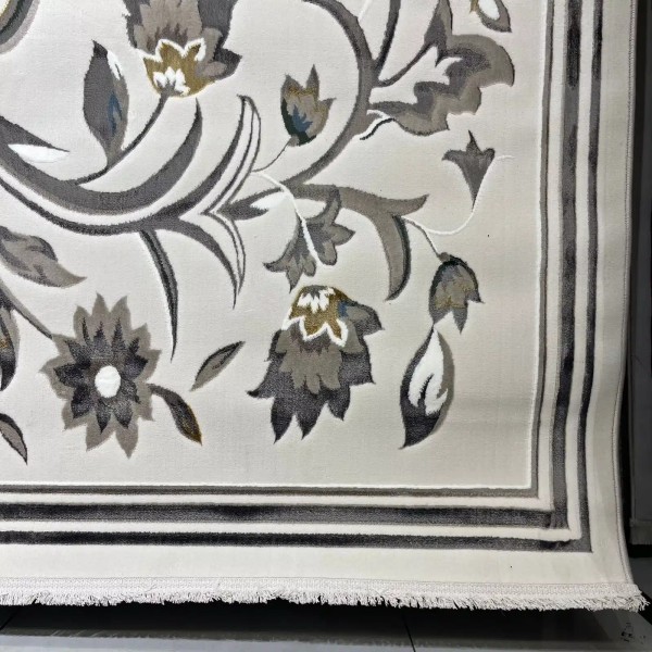 سجاد تركي هيلتون 9804A رصاصي مقاس 200*300
