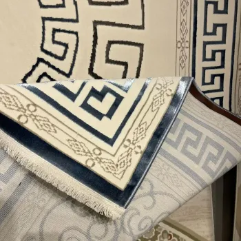 سجاد تركي هيلتون 9668A سماوي مقاس 400*600