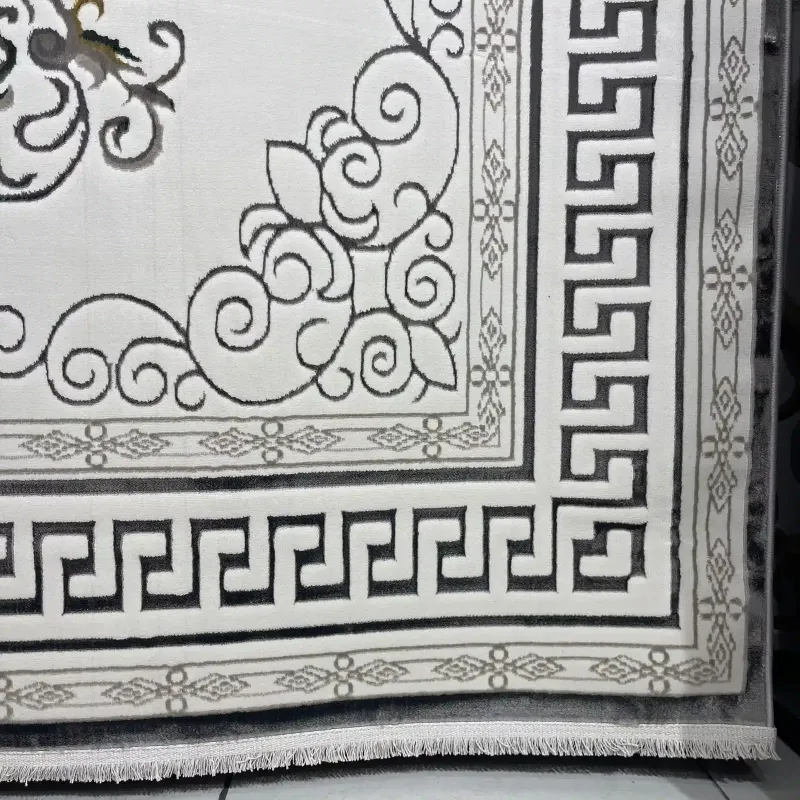 سجاد تركي هيلتون 9668A رصاصي مقاس 200*300