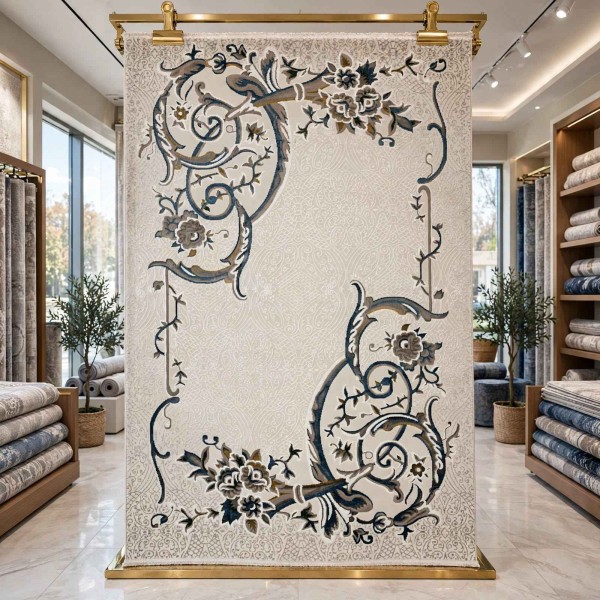 Hilton Turkish Rug 9803A blue Size 80*150