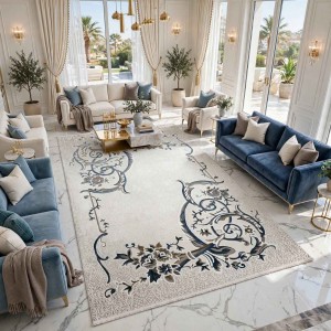 Hilton Turkish Rug 9803A blue Size 50*80