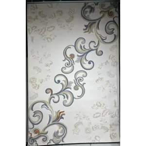 Turkish rugs designer Kaplan 9817A blue size 400*500