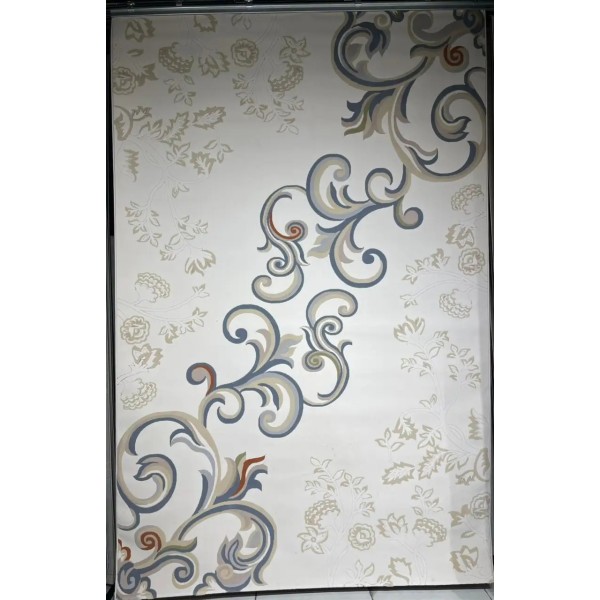 Turkish rugs designer Kaplan 9817A blue size 400*500
