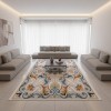 khojandi Turkish Carpet A176A Beige Size 250*350