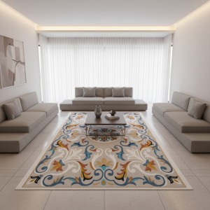 khojandi Turkish Carpet A176A Beige Size 250*350