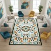 khojandi Turkish Carpet A176A green Size 80*150